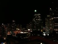 Night view, financial district, from Spire