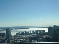 Toronto Harbour, frozen over, from Spire, January, 2015